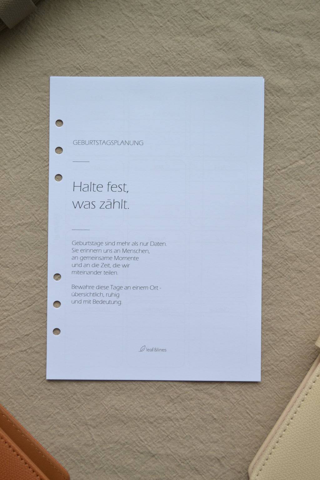 Geburtstagsplanung
